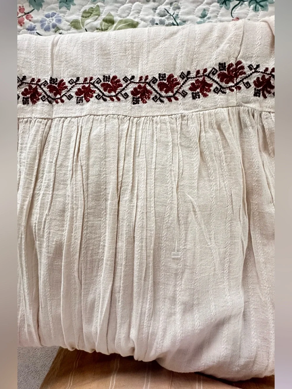 American Eagle Outfitters Empire Waist Embroidered Midi Dress Sz S - Picture 6 of 8